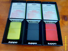 Zippo Lighter ( Lot ) X 3 - Lurid / Black Crackle / Candy Apple Red