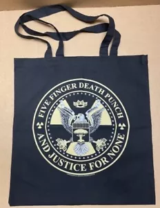 FIVE FINGER DEATH PUNCH FFDP - " And Justice For None" Fan Club Tote - ***NEW - Picture 1 of 2