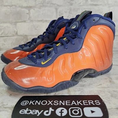 Nike Little Posite One GS Azul Vacío Resistente Naranja Tenis 644791 407 Talla 5Y Foto 1 de 4