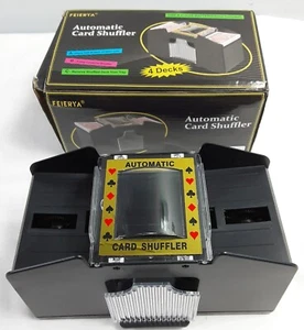 New, 4 Deck FEIEIRYA Automatic Card Shuffler – Batteries Not Included. - Picture 1 of 6