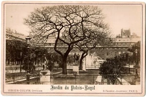 Paris.Jardin du Palais-Royal.Carte Cabinet.Photo Albuminée Vibien-Golvin.Card. - Picture 1 of 1