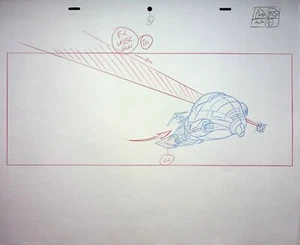 Diseño de lápiz de producción dibujado a mano Sonic Underground 1999 página 11x17 DiC - Imagen 1 de 2