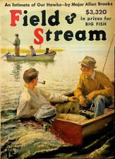Field & Stream July 1940 Fishing Hunting Boating Outboard Lake Art Fuller M40
