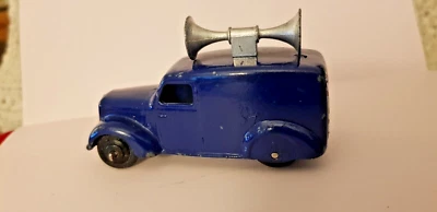 DINKY TOYS 34c LOUD SPEAKER VAN. POST WAR BLACK HUBS.  VGC - Image 1 of 4