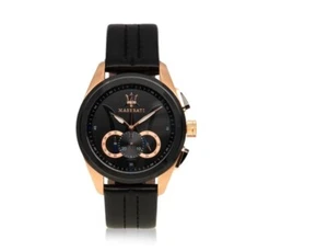 Maserati Chronograph Rose Gold Tone Case Black Dial Men's Watch - R8871612025 - Picture 1 of 3