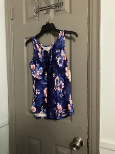 Justice Girls Size 12 Blue Tank Top shirt New - Picture 1 of 7