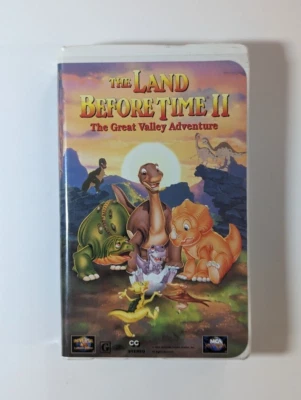 The Land Before Time II Two Great Valley Adventure VHS 1994 Clamshell Littlefoot - Image 1 of 2