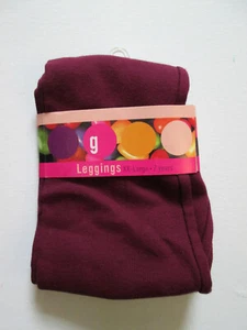 NEW Gymboree Vintage XXL 7yrs 2000 Dk Burgundy Plum Solid Cotton Legging Basic - Picture 1 of 2