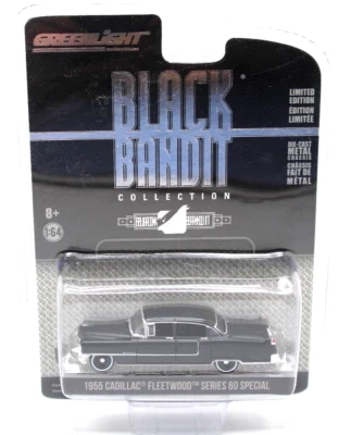 Cadillac Fleetwood Series 1955 Greenlight Black Bandit 60 pies especiales negro RR Foto 1 de 4