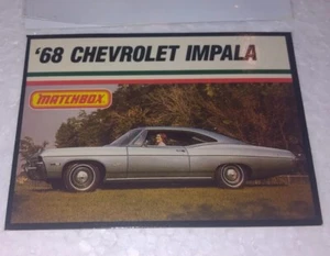 68 Chevrolet Impala Matchbox trading card H78 - Picture 1 of 5