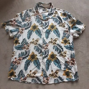 ACW 85 Men's XXL Floral Pattern Hawaiian Style Short Sleeve Shirt - Picture 1 of 7