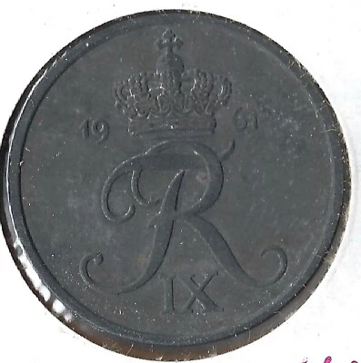 Coin Denmark 5 Øre 1961 KM843.2 - Image 1 of 2