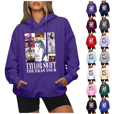 Women Taylor Hooded Sweatshirt Pullover Top Crewneck Hoodies Casual Shirt Blouse