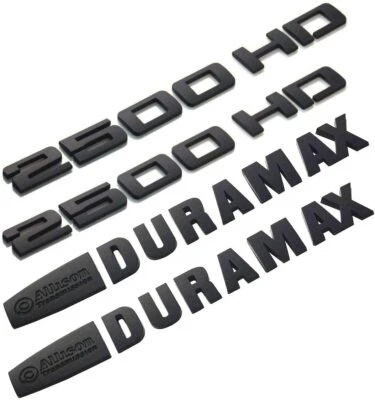 4 piezas Allison Duramax plus 2500HD Insignia 3D Emblemas Calcomanías Pegatinas Placas de identificación Foto 1 de 4