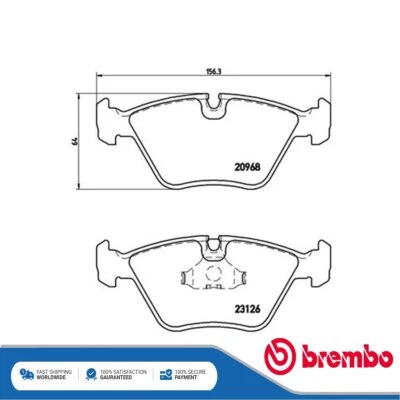 Compatível com Jaguar XK8 1996-2006 XJ 1989-2003 conjunto de pastilhas de freio dianteiro Brembo - Imagem 1 de 4