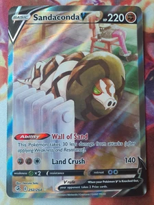 Sandaconda V - Alt Art - Fusion Strike 252/264 Pokemon Card NM - Picture 1 of 2