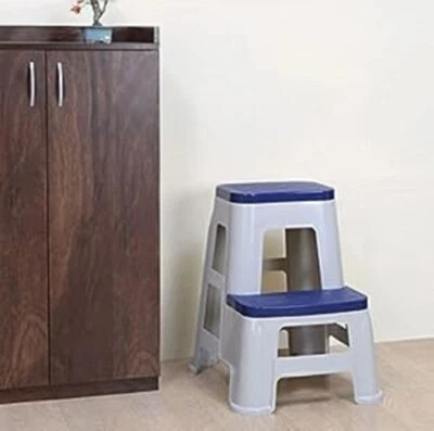 Nilkamal Stool 31 Rattan Dark Beige Modern Lightweight Easy To Use - Image 1 of 3