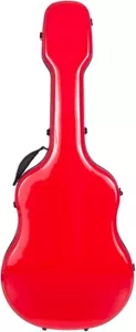 UK Shaped guitar case Fiberglass UltraLight 4/4 M-case Red - Picture 1 of 12