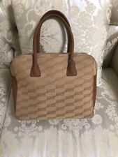 Balenciaga Bag Compact Leather Beige women's USED FROM JAPAN