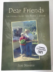 Dear Friends: Letters from the Farm 2009 by Jon Stevens Signed Puget Sound WA - Imagen 1 de 3