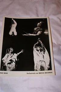 The Who Original schwarzweiß (schwarz-weiß) Werbefoto von Decca Records - Bild 1 von 2
