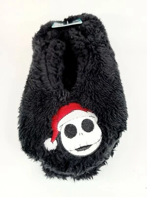 Fuzzy Babba Cálido Zapatilla Calcetines Disney Pesadilla Antes de Navidad 7-9.5 Negro Foto 1 de 4