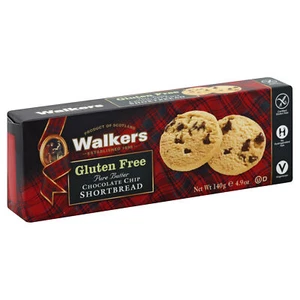 Walkers Cookie Gluten Free Chocolate Chip Short bread 4.9 oz (Pack Of 6) - Picture 1 of 1