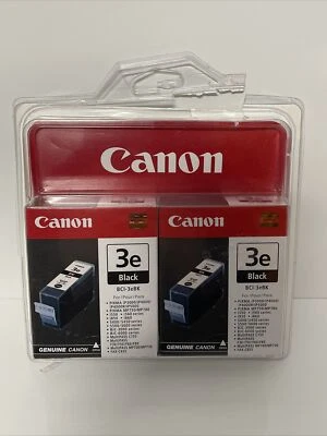 Canon Black Ink Cartridges 3e MP730 Two Pack Damaged Packaging - Image 1 of 4