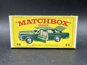 Original 1960s Matchbox EMPTY BOX CLEAN #46 MERCEDES 300 SE COUPE Free Ship LOOK - Picture 1 of 8