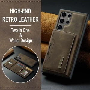 Hülle für Samsung S24 Ultra S23 Handy Tasche Magnetic Leder Wallet Schutz Case - Picture 1 of 25