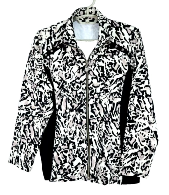 NUEVA SUSAN GRAVER Mujer Algodón Manga Larga Chaqueta Geométrica Multicolor Talla M Foto 1 de 4