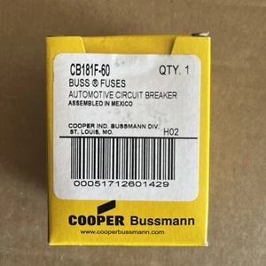 CB181F-60 Automotive Circuit Breaker Bussmann fuses - Picture 1 of 5