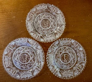 Pressglas Tasse 3,5" Teller Lot Vintage 1844 Henry Clay Präsidentschaftskampagne - Bild 1 von 11