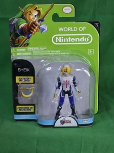 2015 World of Nintendo Sheik Zelda /Harp 4" Figur Jakks Pacific 1-5 Serie - Bild 1 von 6