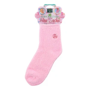 Earth Therapeutics Soft & Smooth Foot Therapy Aloe Socks Pink 1 Pair Pack of 6 - Picture 1 of 2