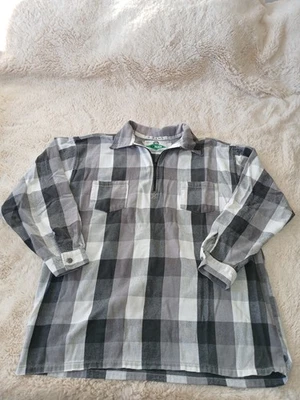 Vintage 90s QUIKSILVER QSD  Flannel Shirt Salt Water Denim  Plaid Surf Size L  - Image 1 of 4