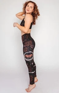 Yoga Democracy Leggings Butterfly Yoga Pants Small - Picture 1 of 7