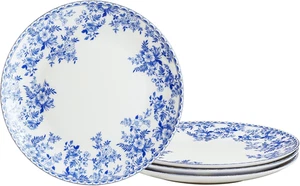 Platos de postre de porcelana de hueso floral de 8", plato para servir ensalada de porcelana azul y blanca - Imagen 1 de 6