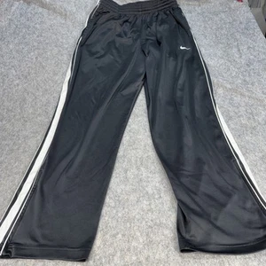 Pantalones Nike De Colección Para Hombres L Negros Cortavientos Baloncesto Sueltos Rectos Tobillo Cremallera - Imagen 1 de 13