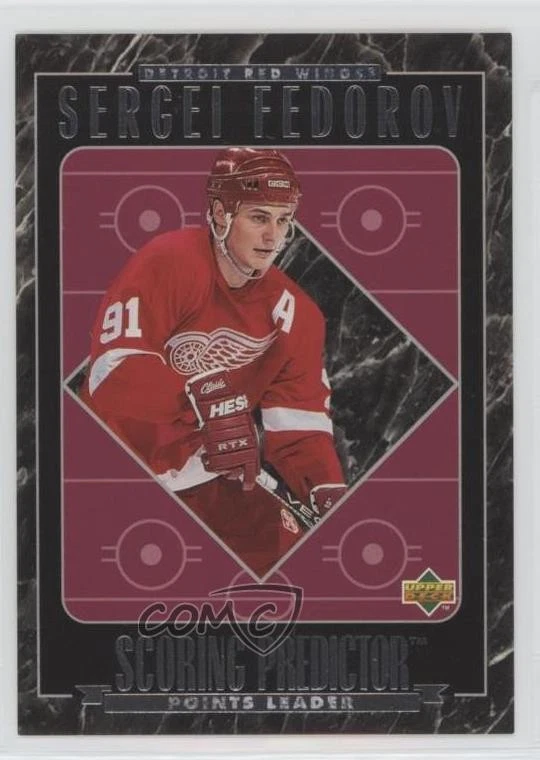 1995-96 Upper Deck Retail Award Predictor Redemption Sergei Fedorov #R24 HOF - Image 1 of 2