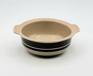 Arabia Finland Ruija Brown Ceramic Cereal Soup Bowl Double Handle 6" Diameter - Picture 1 of 15