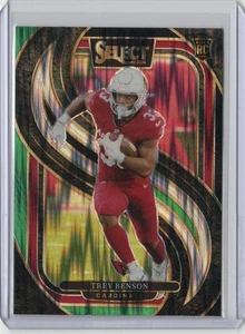 2024 Panini Select #198 Trey Benson Black & Green Prizm Shock - Picture 1 of 2