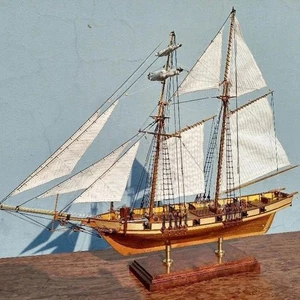 Sailboat diy Wooden Assembly Model Ship Model Assembling Building Kits  Halcon8P - Picture 1 of 10