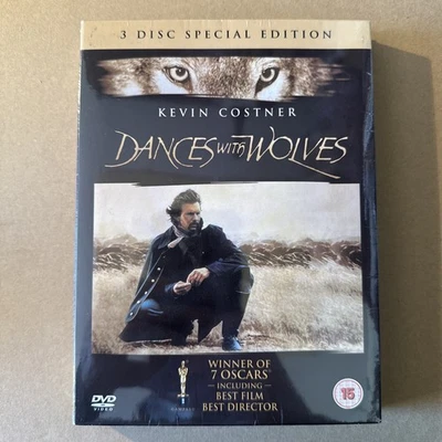 Dances With Wolves: Rare 3 Disc Special Edition (DVD) UK DVD SET NEW SEALED - Image 1 of 4