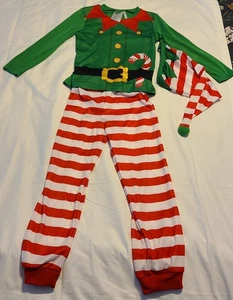 NWOT H&M 3 pc ELF CHRISTMAS Pajamas Outfit unisec Child  4-6 yrs - Picture 1 of 3