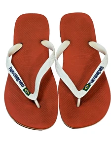 Men's Havaianas Flip Flops UK Beach Orange EU Size 43-44 UK 10 - Picture 1 of 8