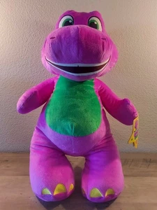 Fisher-Price Barney’s World Jumbo Barney 26inch Plush Large Scale & Soft Texture - Picture 1 of 10