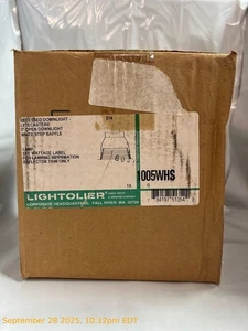 Lightolier 1005WHS Lytecaster 5" Open Downlight White Step Baffle - Picture 1 of 2