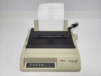 Okidata Microline 380 Dot Matrix 24-Pin Printer Parts (Prints Very Light) - Image 1 of 4