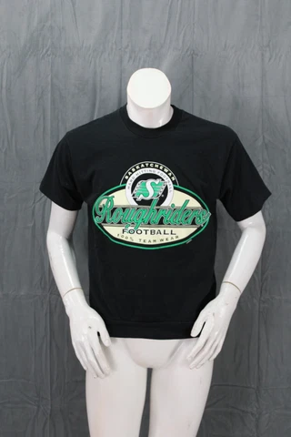 Saskatchewan Roughrider Shirt (VTG) - Billboard Style Graphic - Men's Large Cover